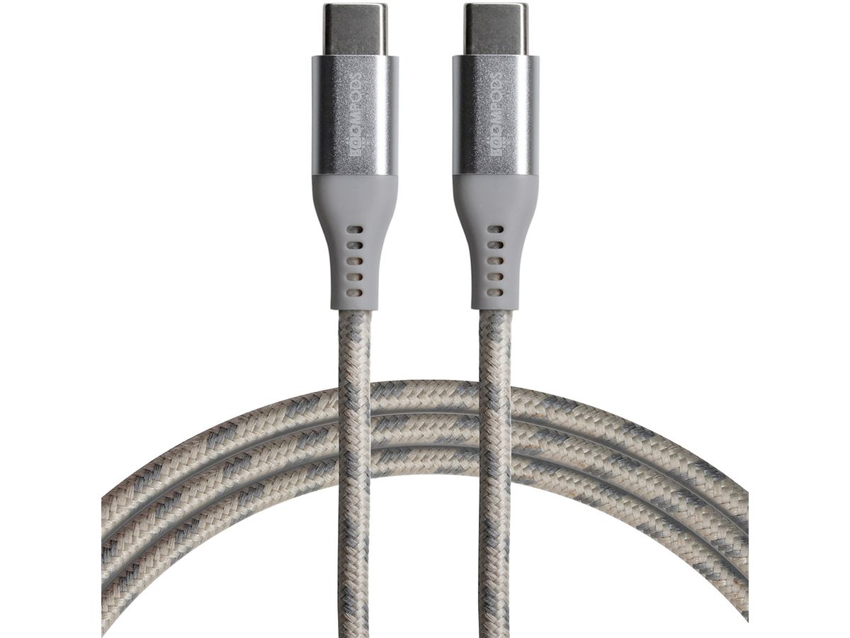 BOOMPODS Tide USB-C to USB-C Cable TCCCTI 1.5m,titanium (5081304399095)