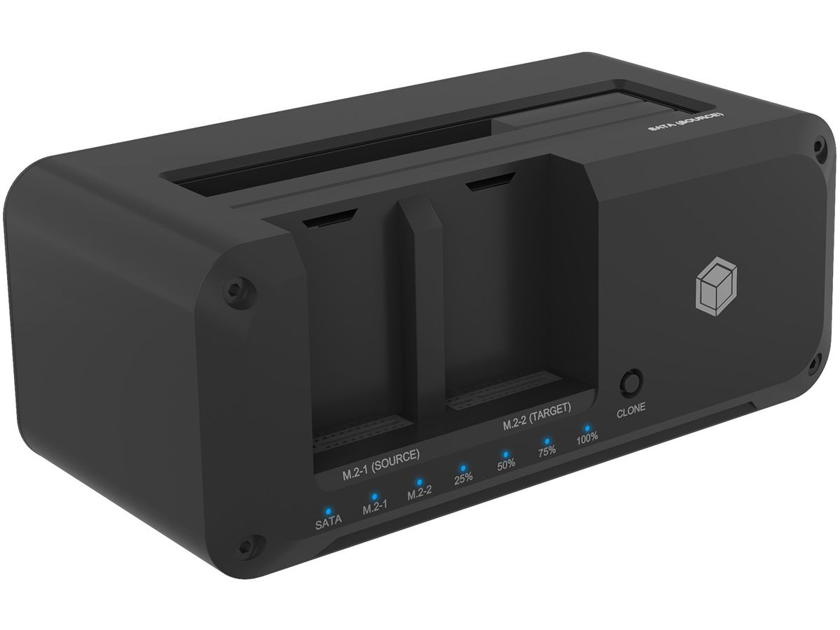 ICY BOX Docking- & Clonestation for IB-2924MSCL-C31 2.5,3.5in SATA & 2x M.2 NVMe (4250078174349)