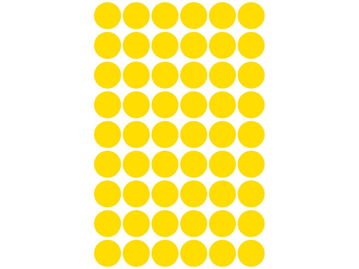 AVERY ZWECKFORM Markierungspunkte 12mm 3144 gelb 270 Stück (4004182031445)