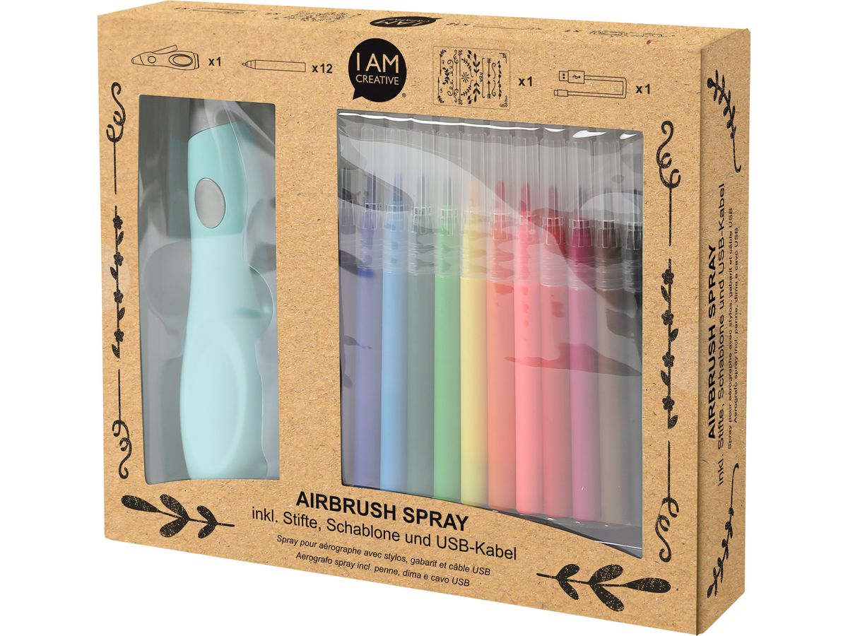 I AM CREATIVE Air Brush Set 4011.05 15 tlg. inkl. Stifte (7611983202478)