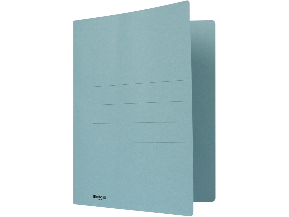 BIELLA Einlagemappe m. Heftzunge A4 25040305U blau 240g/m2 50 Stück (7611365216857)