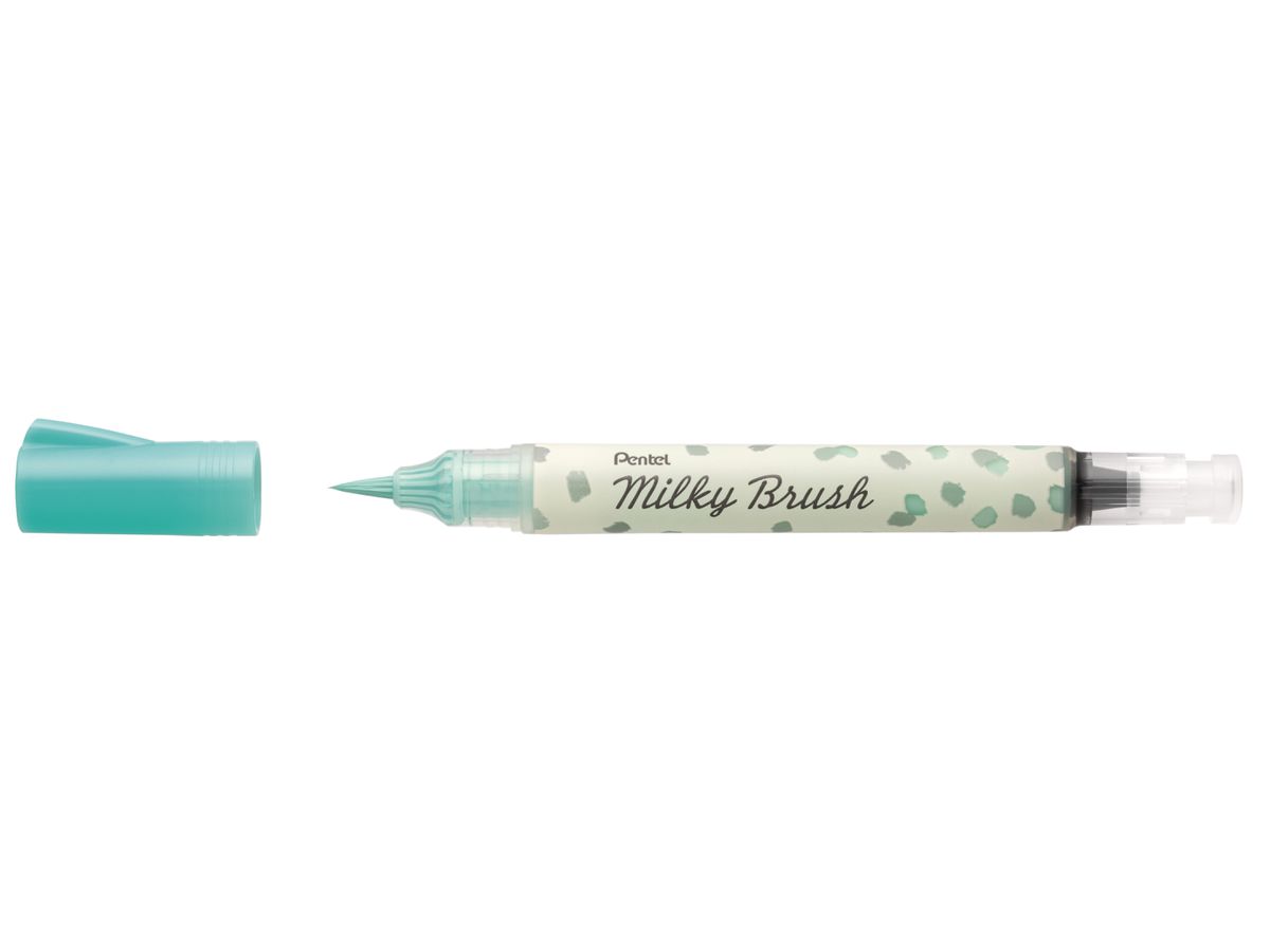 PENTEL Crayon pinceau Milky Brush XGFH-PDX vert menthe pastel (0884851061317)