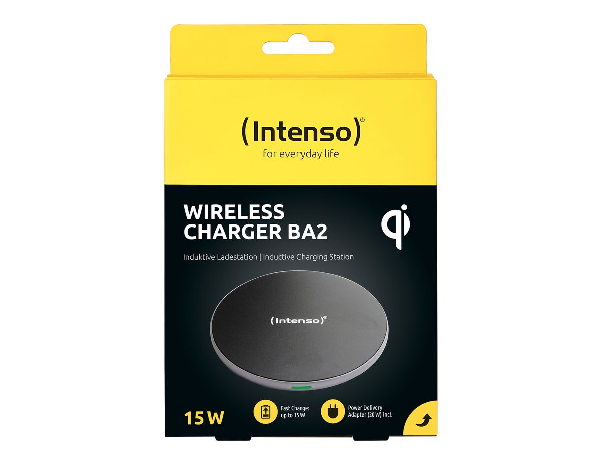 INTENSO Wireless Charger BA2 black 7410520 (4034303032556)