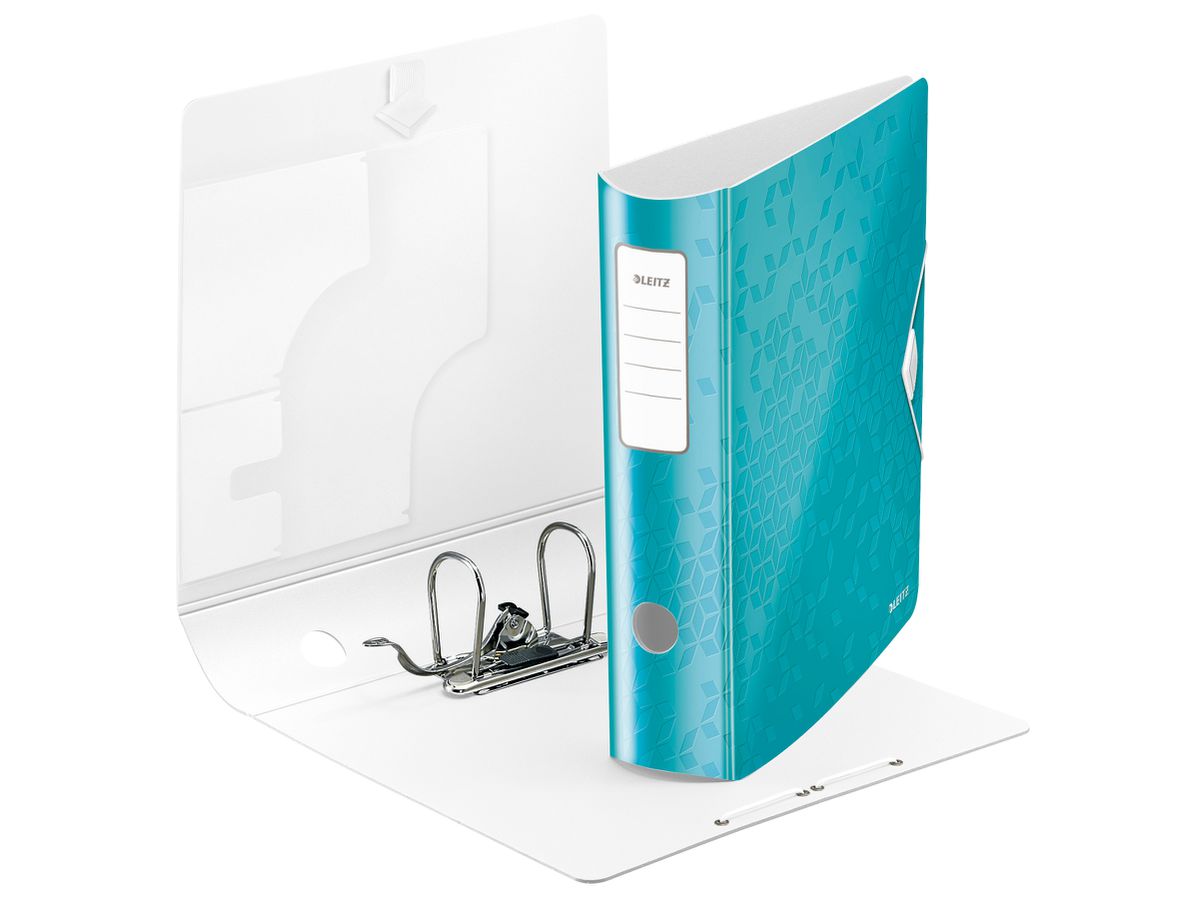 LEITZ Classeur WOW Active 180° 8.2cm 11060051 bleu glacier A4 (4002432105281)