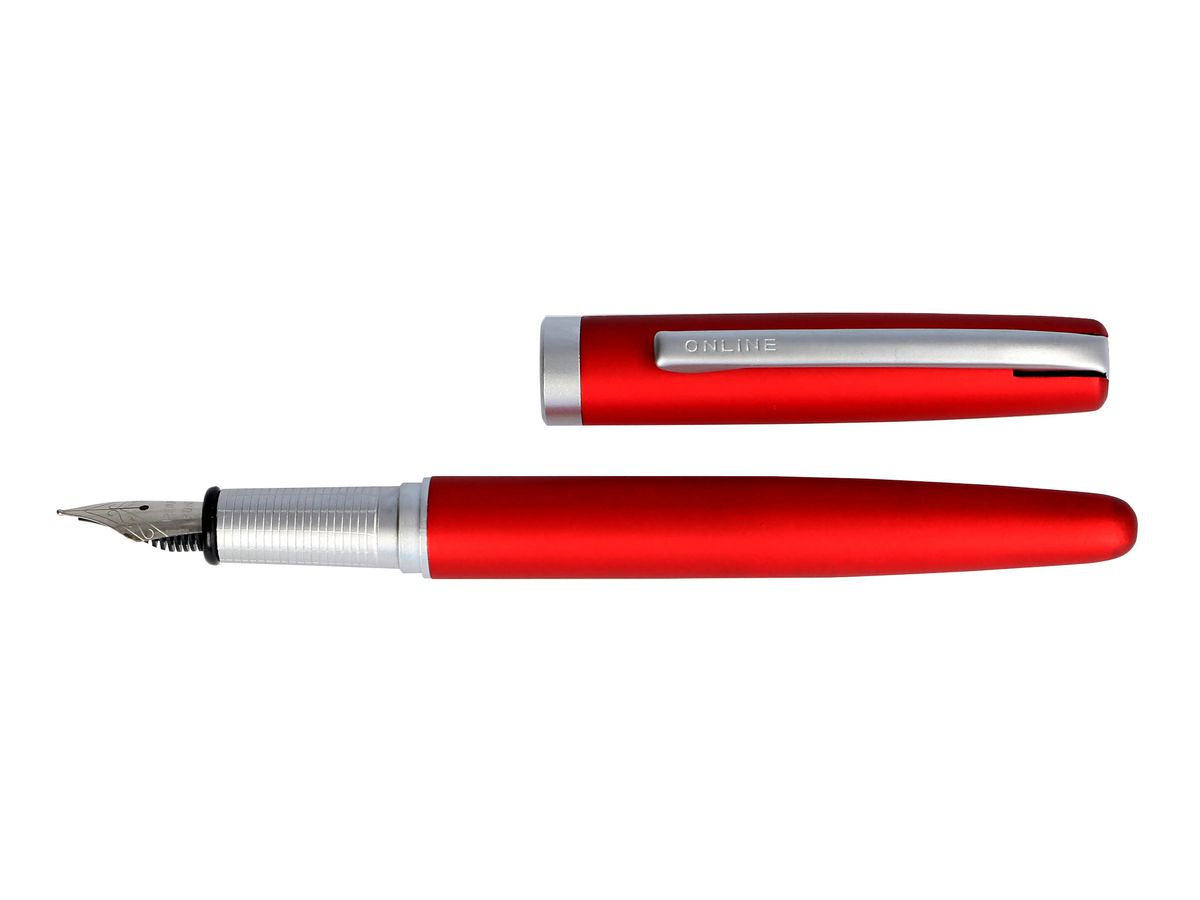 ONLINE Füllhalter Eleganza M 34632/3D Satin Red (4014421346322)