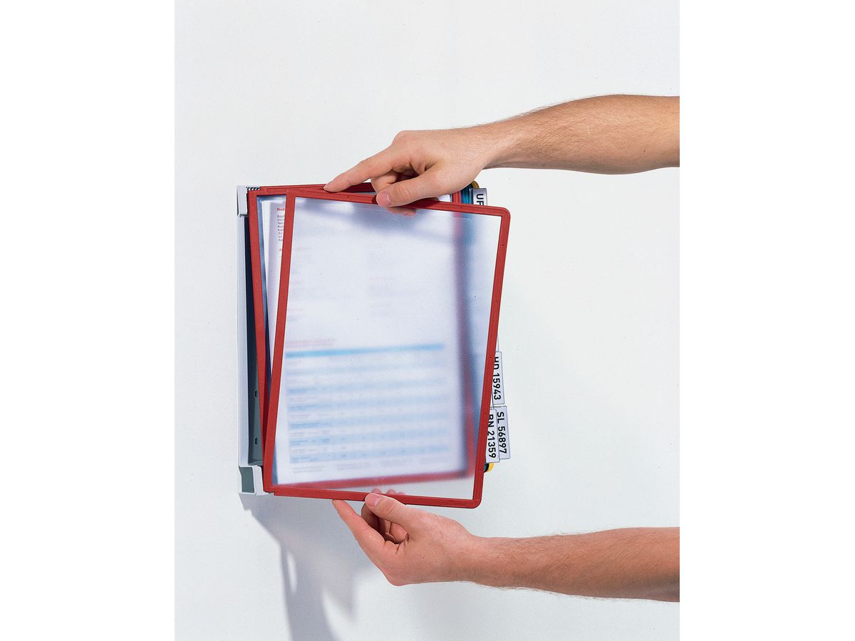 DURABLE Sichttafelsystem VARIO Table10 556700 assortiert mit 10 Sichttafeln (4005546502571)