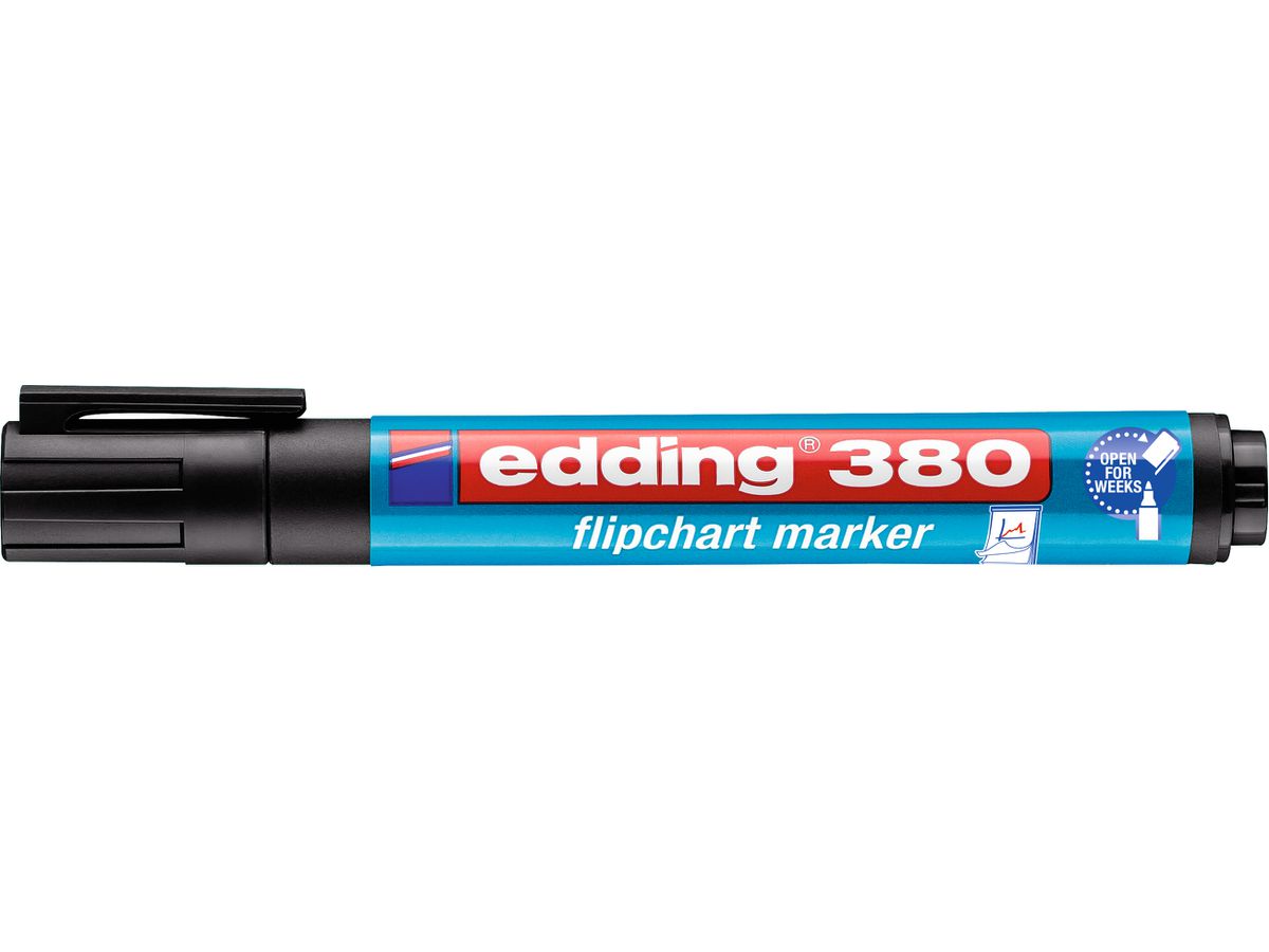 EDDING Flipchart Marker 380 1,5-3mm 380-1 schwarz (4004764013050)