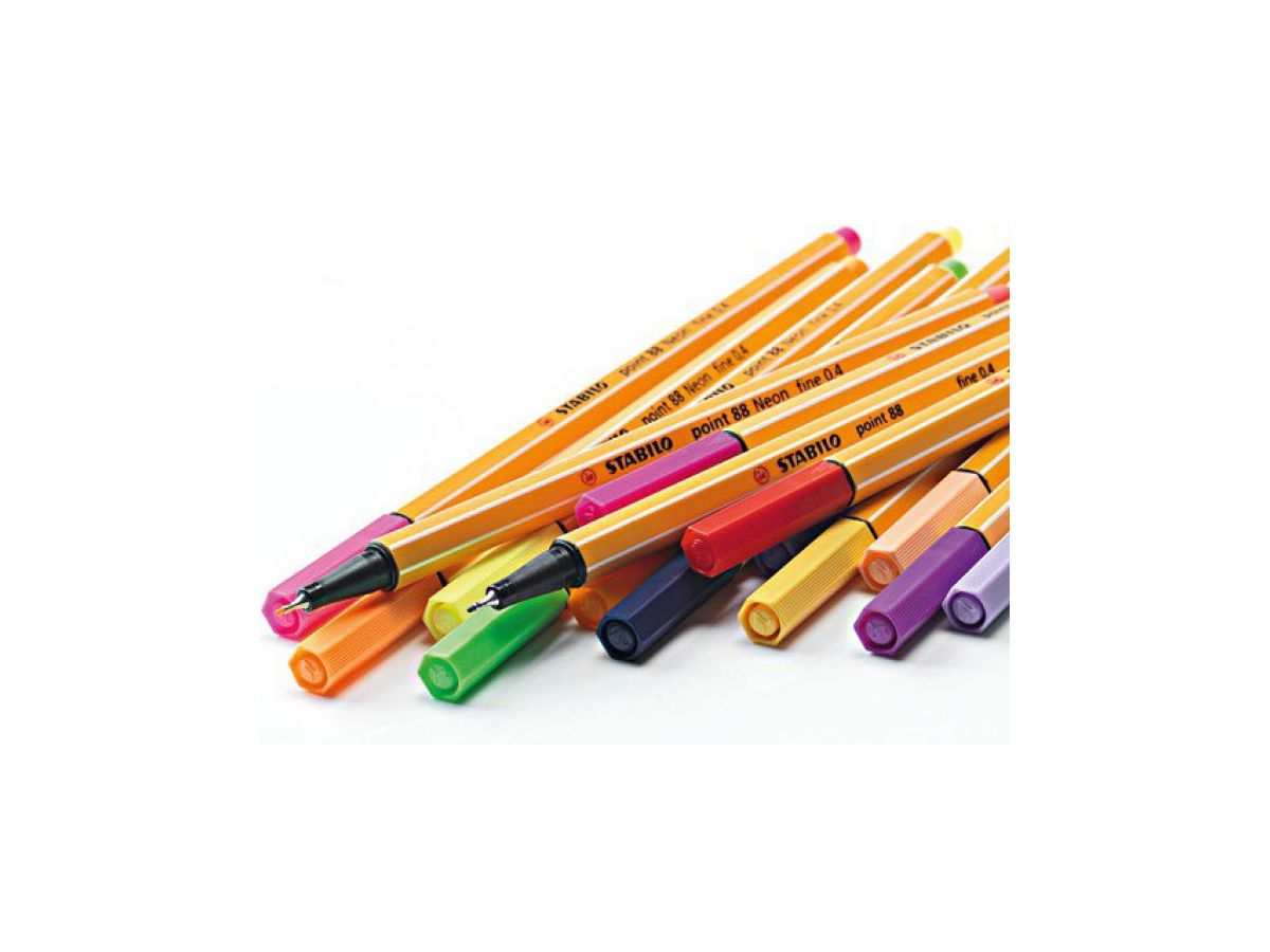 STABILO Fineliner Point 88 0.4mm 88/13 vert glacé (4006381333795)