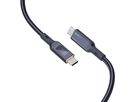 AUKEY Cable USB-C-to-C,LCD Display CB-MCC101 1.0m,Nylon Braided,100W,Bl. (0689323785292)