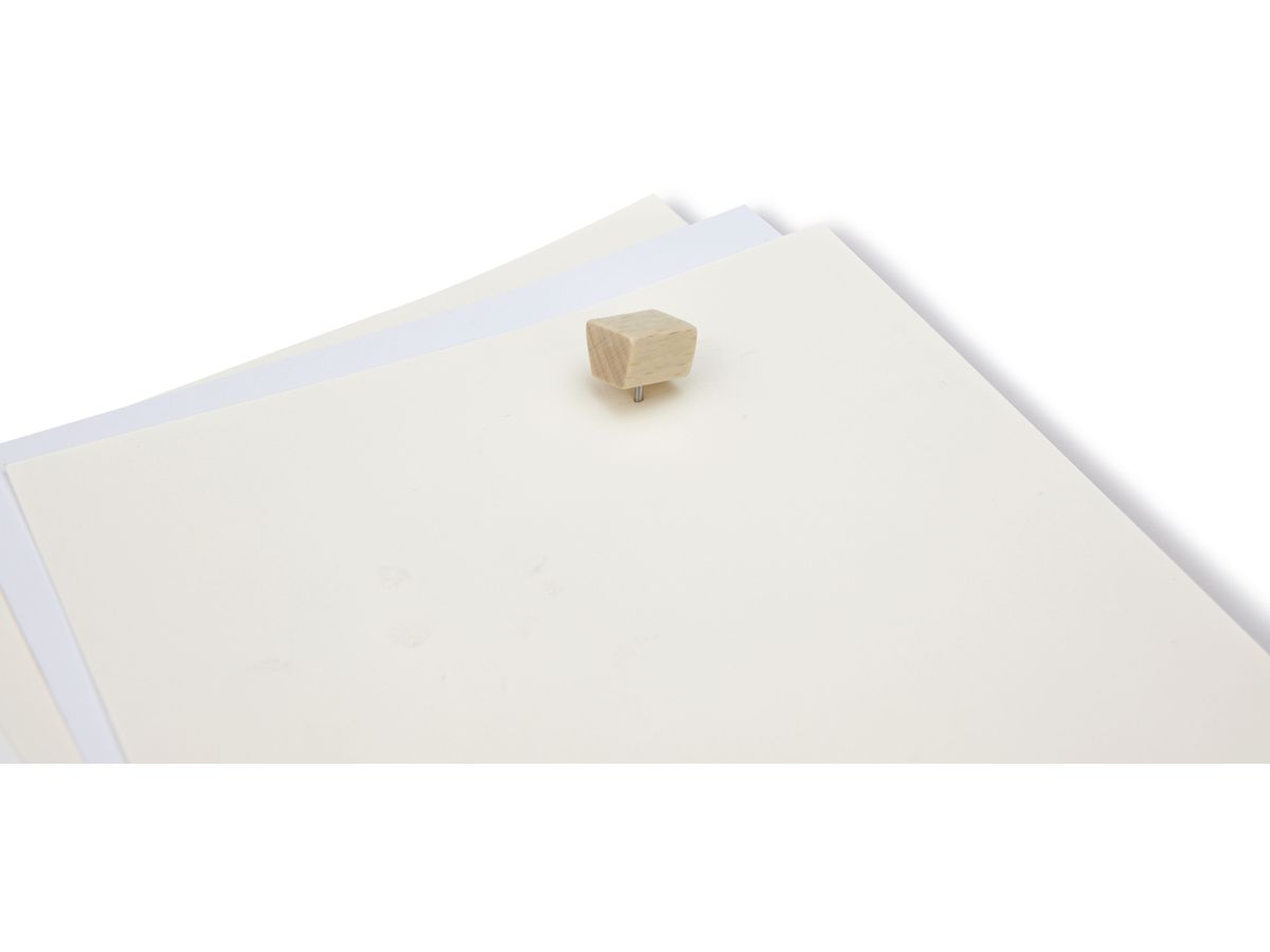 MAGNETOPLAN Design Pinwand-Nadeln 25 Stück 111165549 Wood Series, Birke 18x13x13mm (4013695065908)