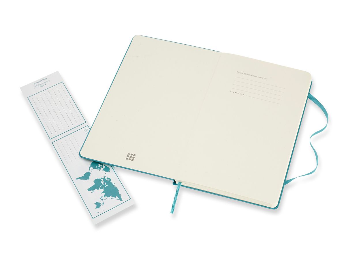 MOLESKINE Notizbuch L/A5 715383 Blanko, HC, Riff Blau (8058341715383)