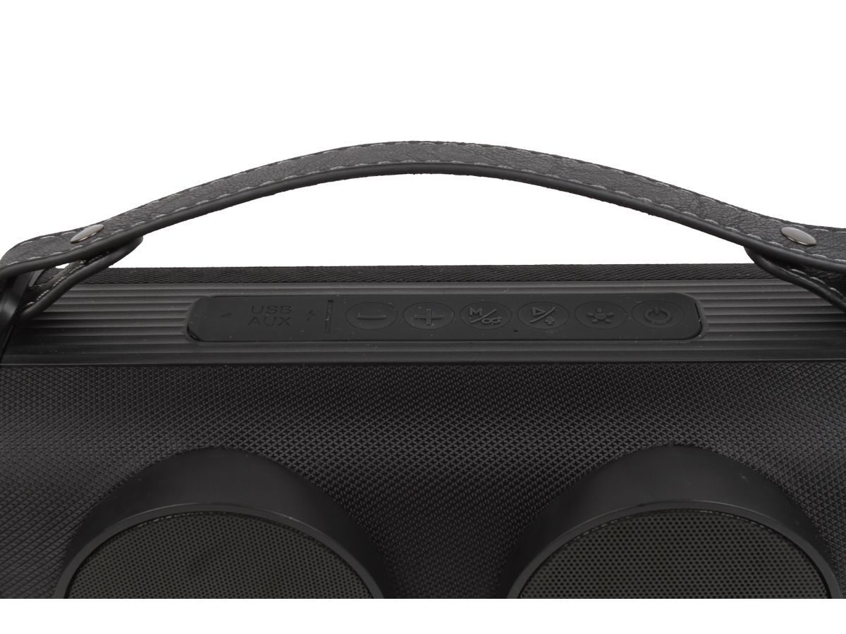 STREETZ BT Boombox 2x4 W CMB-100 Black,AUX,USB flash,LED (7333048057464)