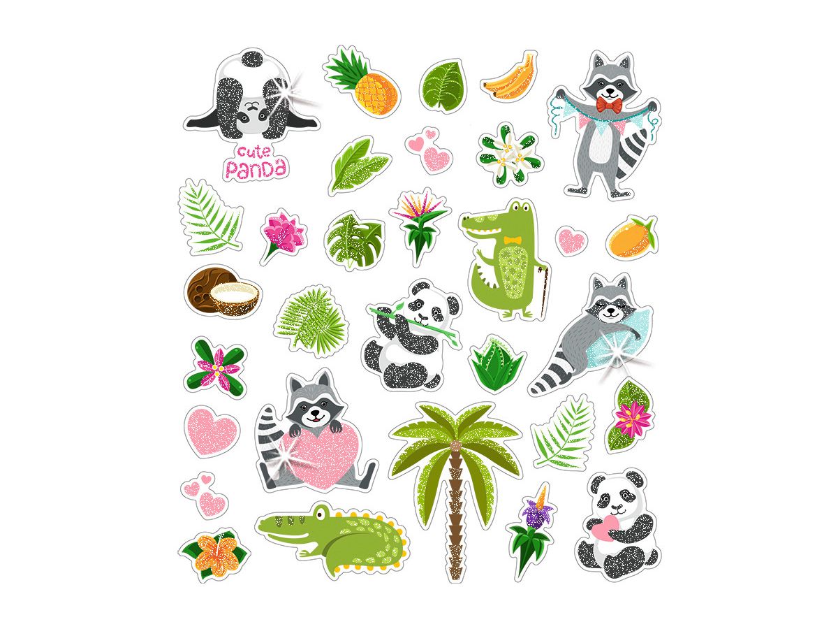 URSUS Glitzer-Sticker FUN Mot. 03 59540003F 136 sticker (4008525245247)