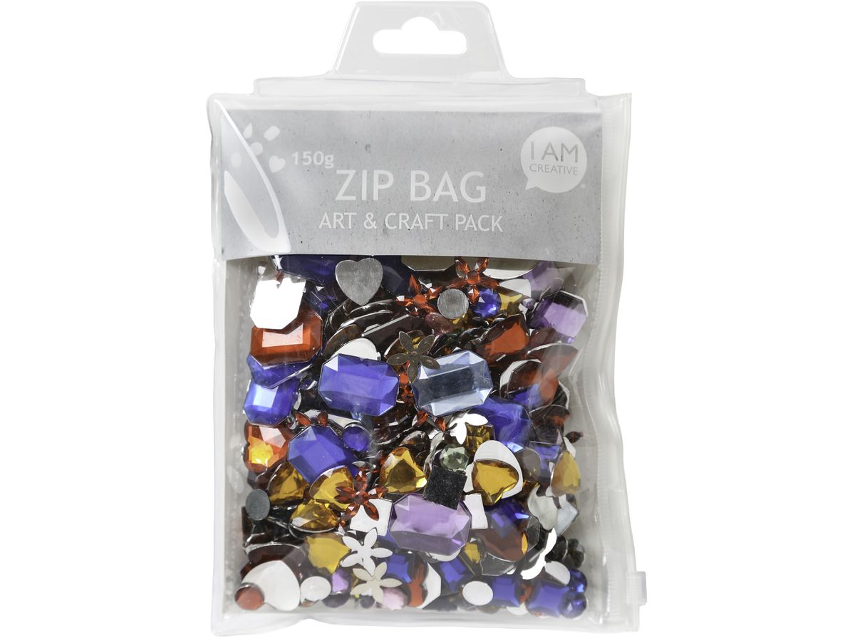 I AM CREATIVE Pierres Strass 4010.08 Zip Bag, 150g (7611983166091)