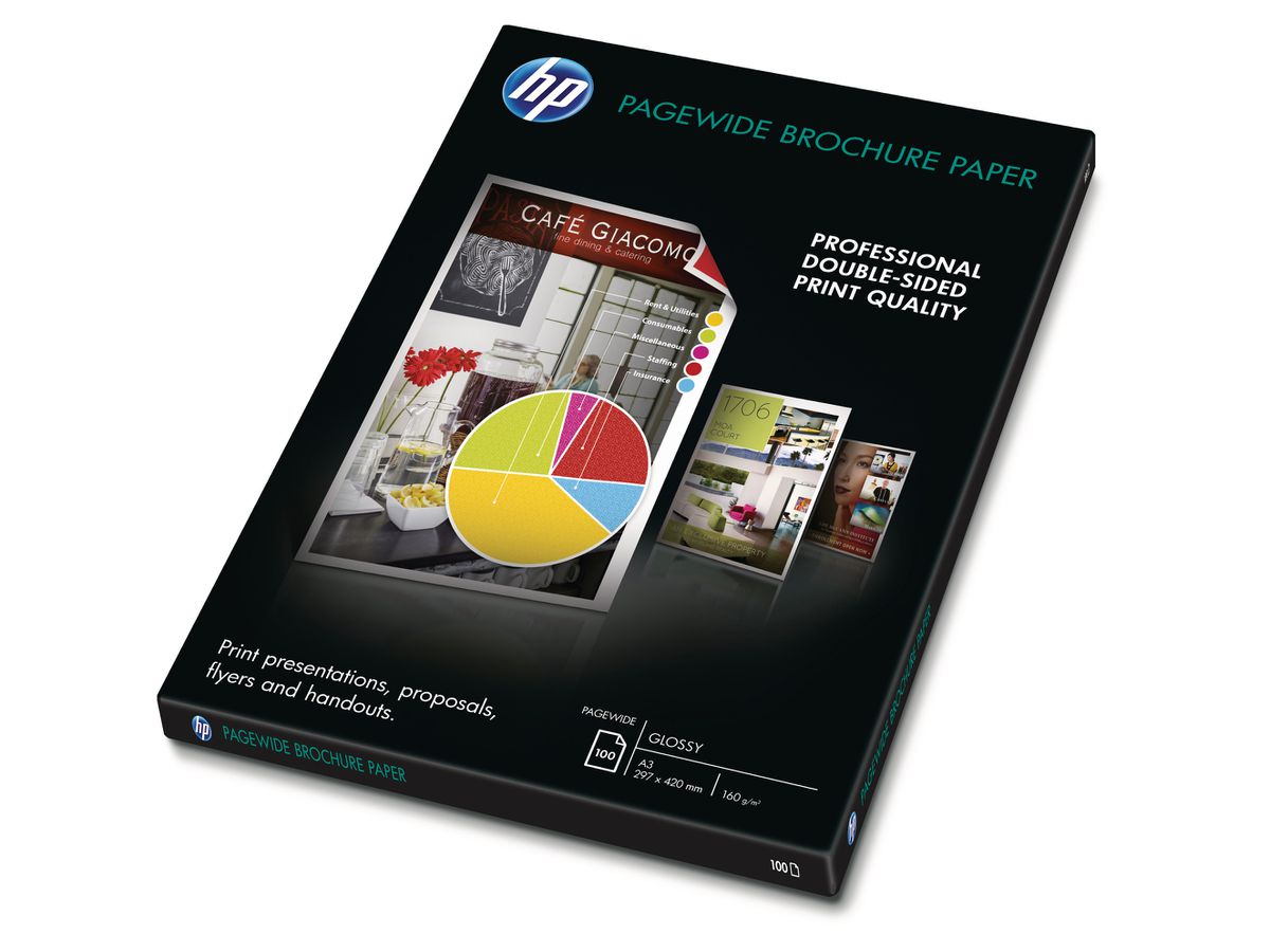 HP PageWide Paper 100 Blatt Z7S68A Glossy A3 FSC 160g (0190780901915)