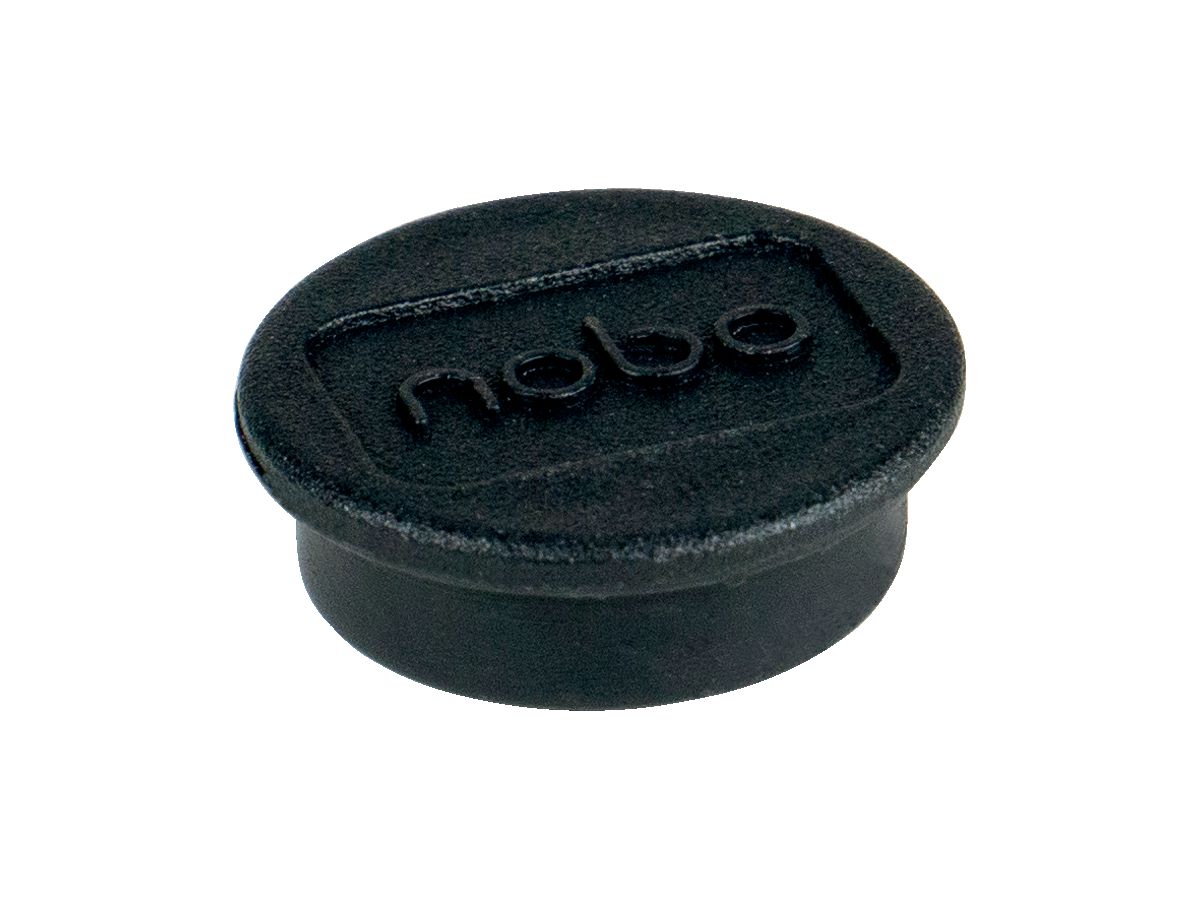 NOBO Aimant ronde 13mm 1915284 noir 10 pcs. (5028252611060)