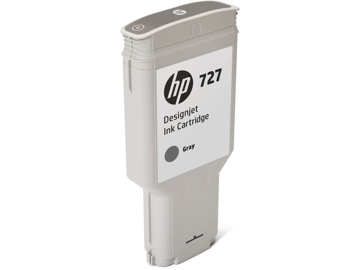 HP Cart. d'encre 727 grey F9J80A DesignJet T930/T1500 300ml (0889296103349)