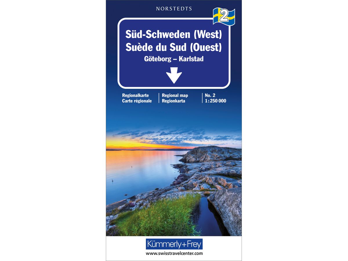 KÜMMERLY+FREY Carta stradale 3-259-01809- Süd-Schweden (West) 1:250'000 (9783259012628)