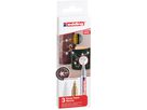 EDDING Paintmarker 750 2-4mm 750-E3-met gold/silver/white 3 Stück (4057305021007)