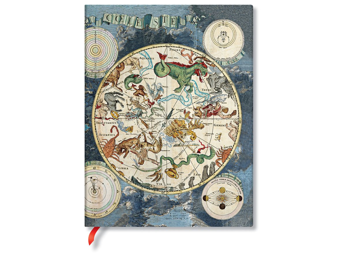PAPERBLANKS Taccuino Flexis Planisphere FB5614-0 180×230mm, rigato, 176 p. (9781439756140)