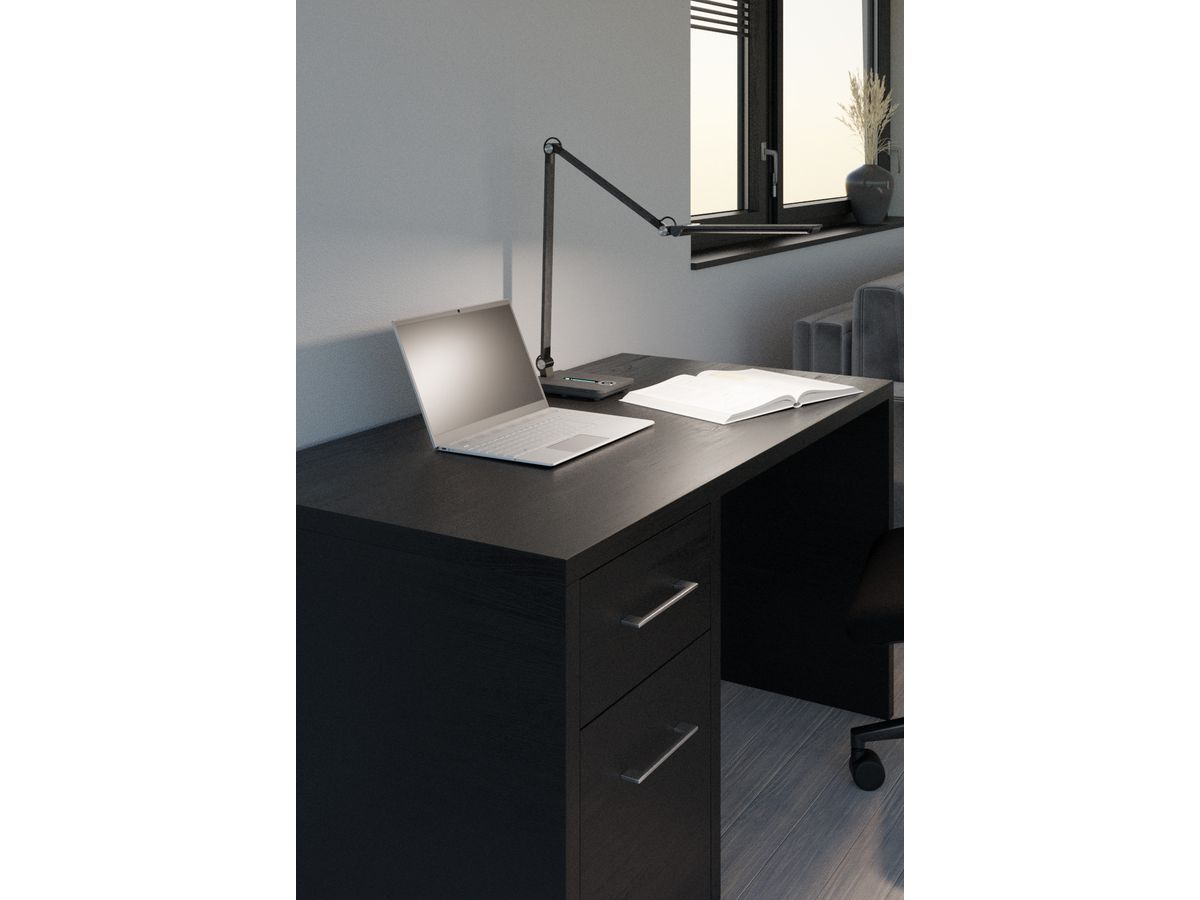 HANSA Tischleuchte Wave 41-5011.101 grau (7612176092395)