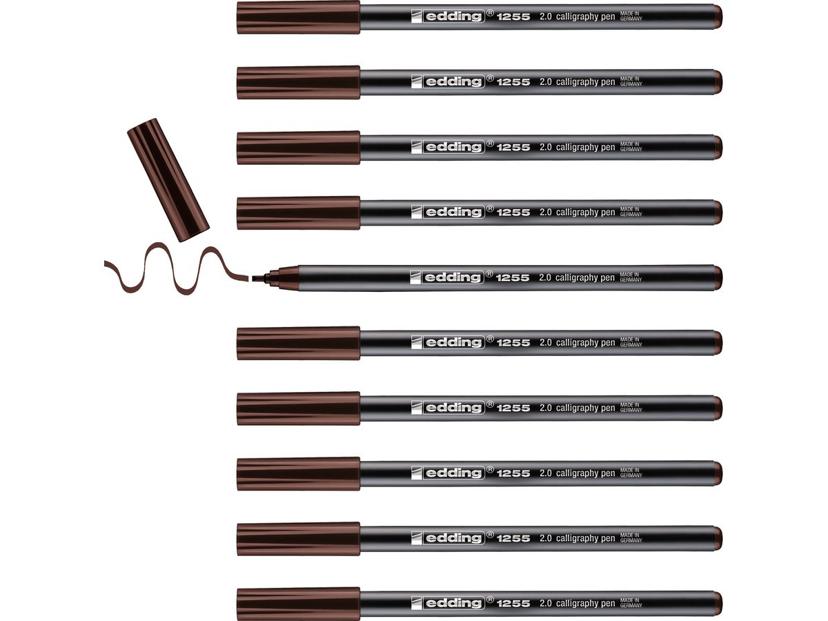 EDDING Calligraphy 1255 2mm 1255-18-2.0 brun (4004764926343)