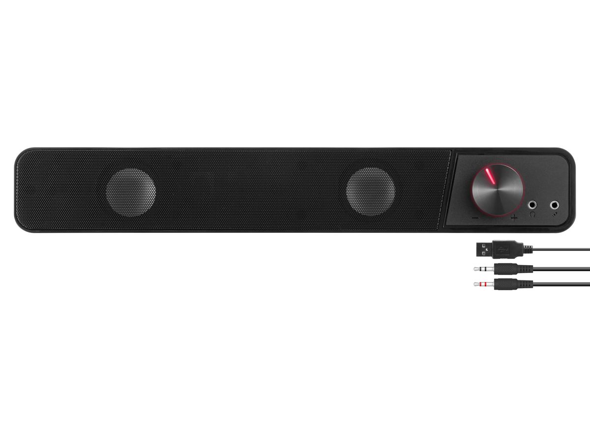 SPEEDLINK BRIO Stereo Soundbar SL-810200-BK Black (4027301916676)