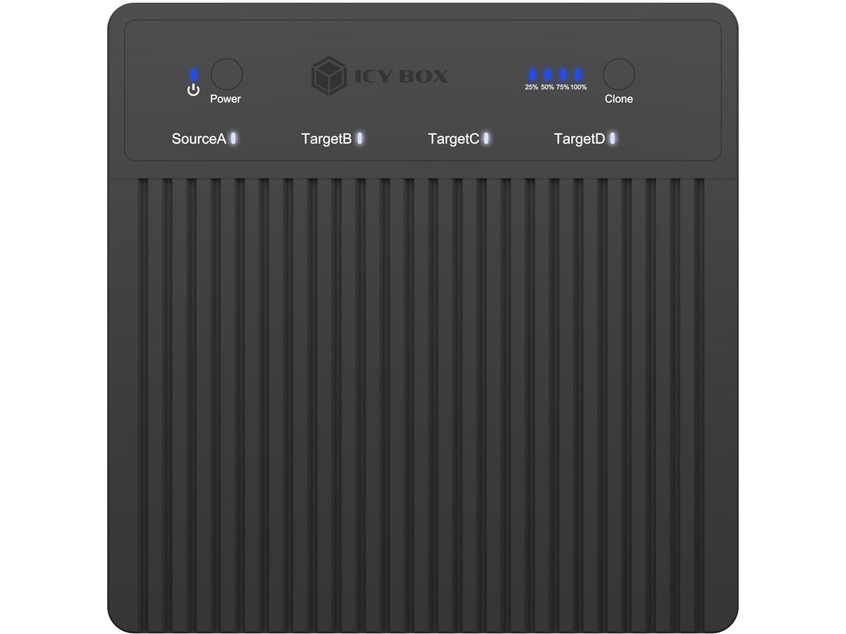 ICY BOX Docking & CloneStation IB-4013MCL-C4 4x M.2 NVMe SSD, USB4 (4250078174868)