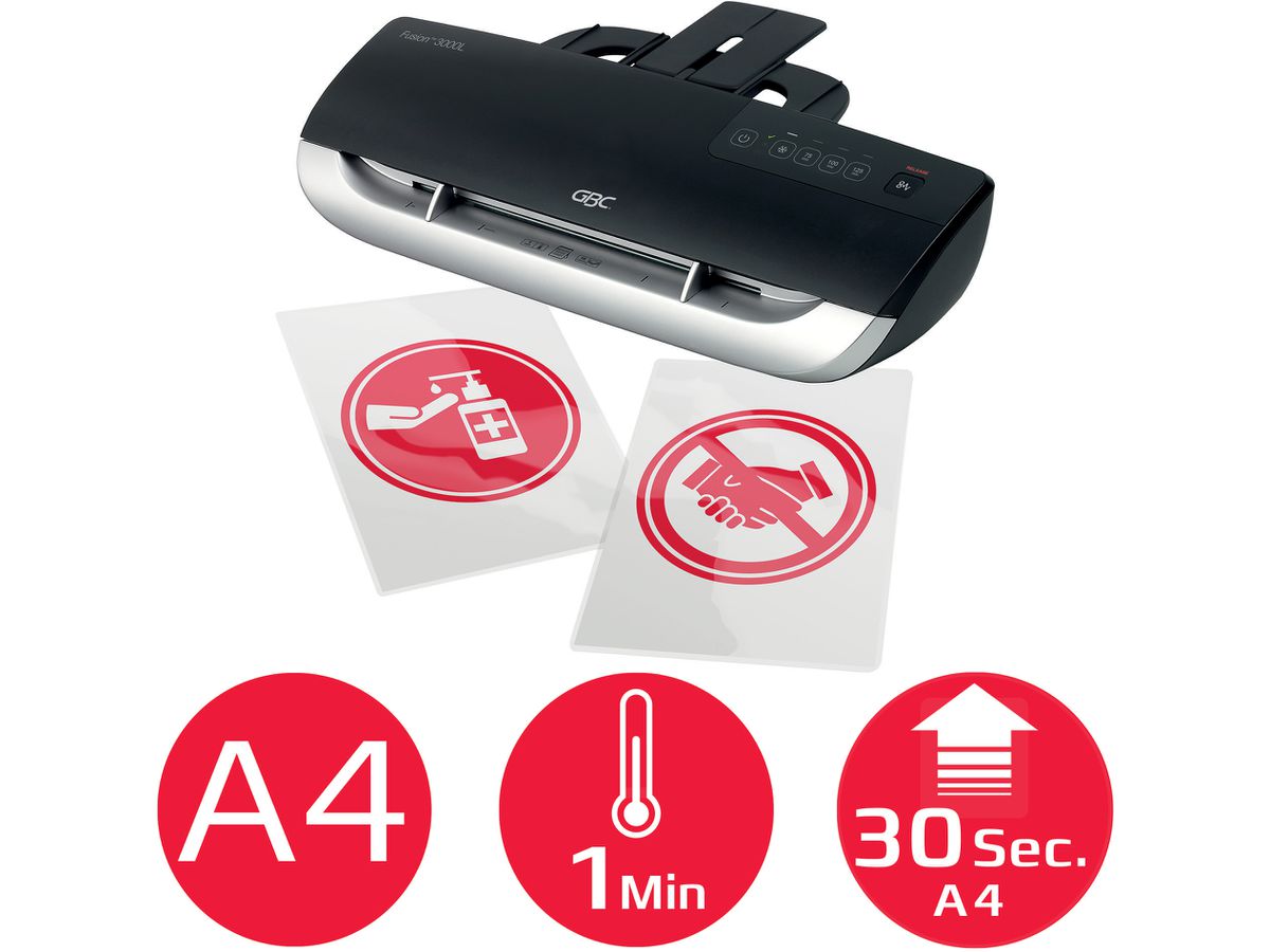 GBC Laminator Fusion 3000L A4 4400748CH (5028252336574)