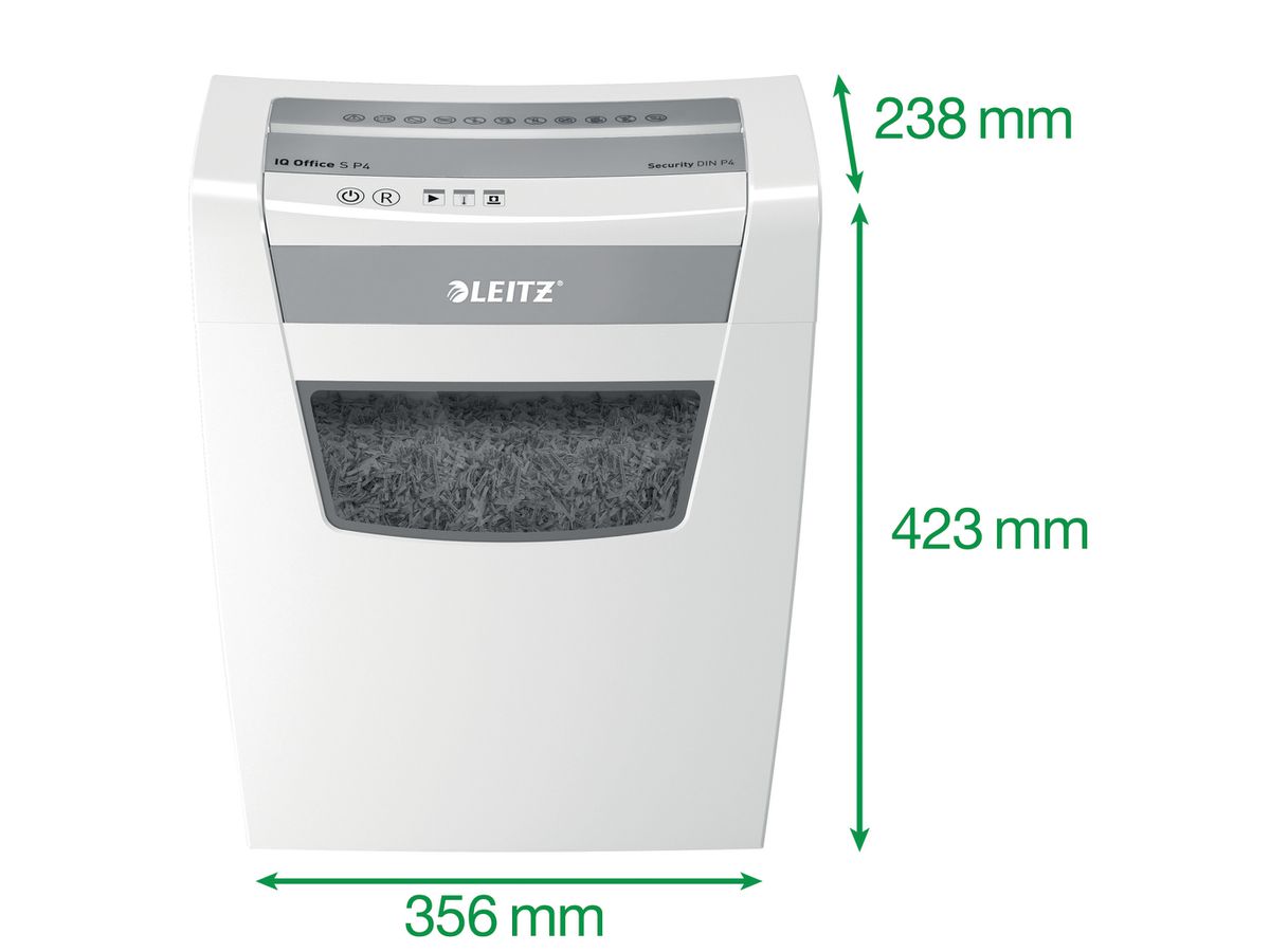 LEITZ Distruggi doc. IQ Office 8099-00-00 P4 12 Foglio silenz (4002432130122)