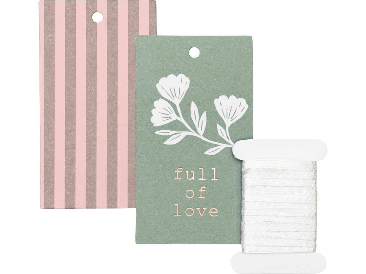 STEWO Étiquette cadeau Olena 2581520493 vert/rose (7630050881699)