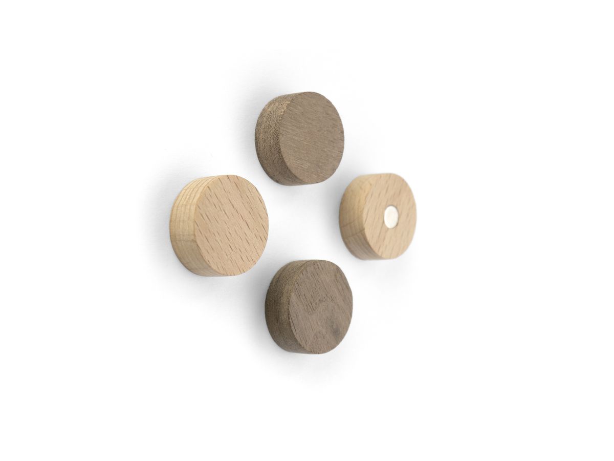 TRENDFORM Magnete WOOD ROUND FA3141 4er Set, Holz (7640169364716)