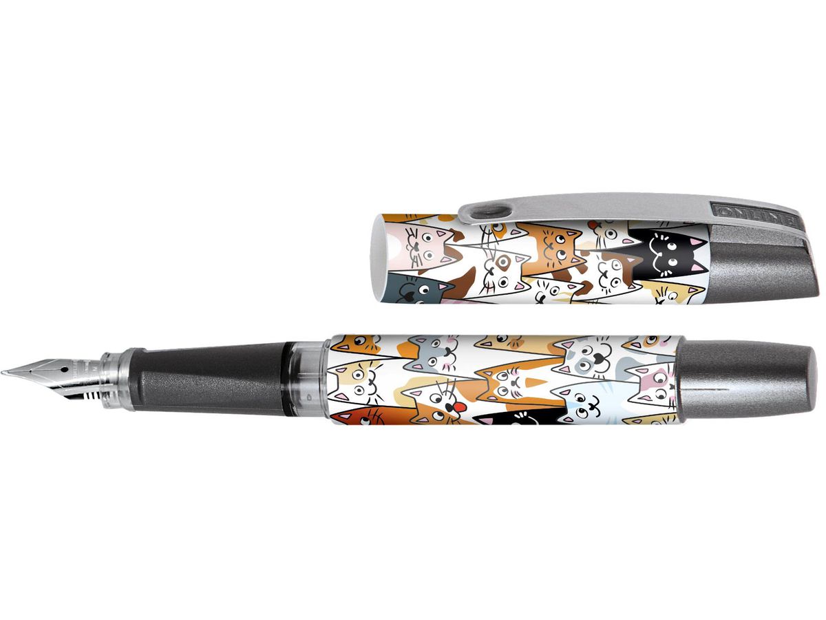 ONLINE Füllhalter Campus II 0.5mm 61337/3D Fluffy Cats (4014421613370)