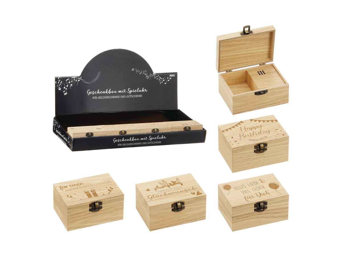 ROOST Spieluhr Music box 10031491 ass. 10x5x7cm (4032037711099)