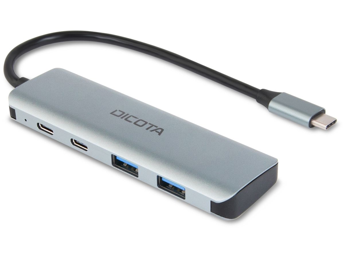 DICOTA USB-C 4-in-1 Highspeed Hub D32061 10 Gbps (7640239421387)