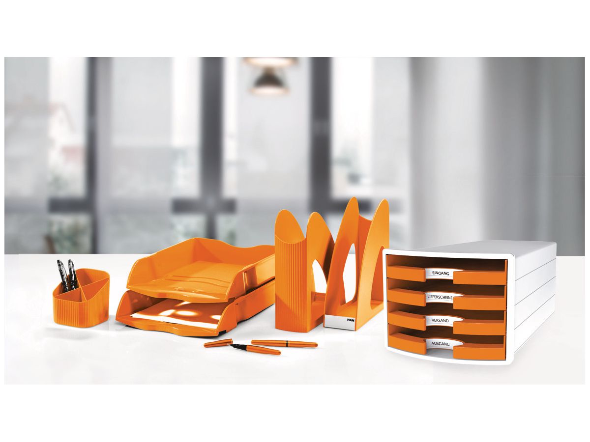 HAN Set tiroirs IMPULS A4/C4 14.75 orange 4 tiroirs (4012473101869)