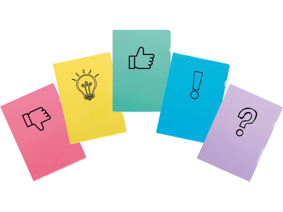 KOLMA Sichtmappe Fashion Symbole 59.900.19 A4 assortiert 10 Stück (7611967591833)