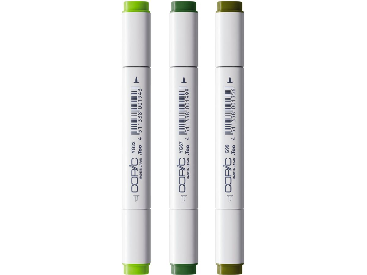 COPIC Marker Classic Designer 200750306 Summer leaf tints 3 Stück (4013695268736)