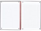 OXFORD Buch Black 'n Red A4 400047609 quadrettato, 90g 70 fogli (4006140009145)