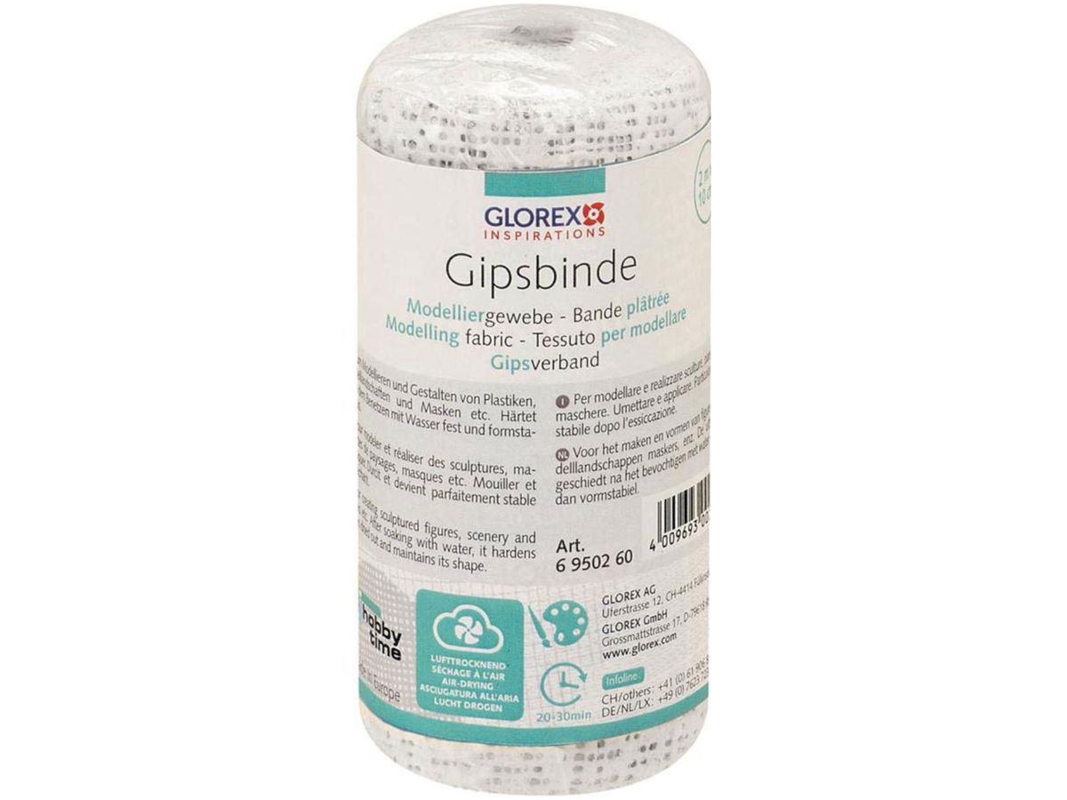 GLOREX Benda gessata 10cmx2m 6950260 Tessuto modellante (4009693002120)