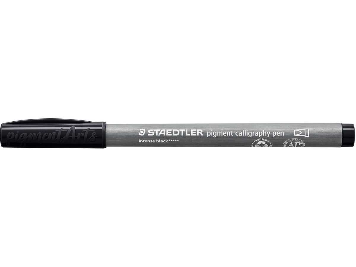STAEDTLER Fasermaler 2mm 375-99 intensiv schwarz, Kalligraphie (4007817099377)