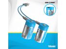 VINNIC USB Rech. Batt. C Type-C VPRB-UCC-2PC 3000mAh,Case,2pcs. (4898338020397)