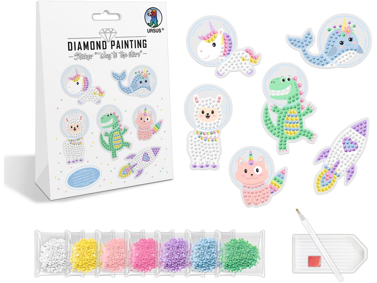 URSUS Diamond Sticker 43490003 Way to the stars 6 Sticker (4008525253686)