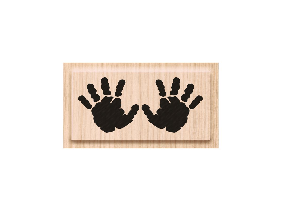 HEYDA Timbro mani 4.5x2cm 211801204 di legno (4011643846142)