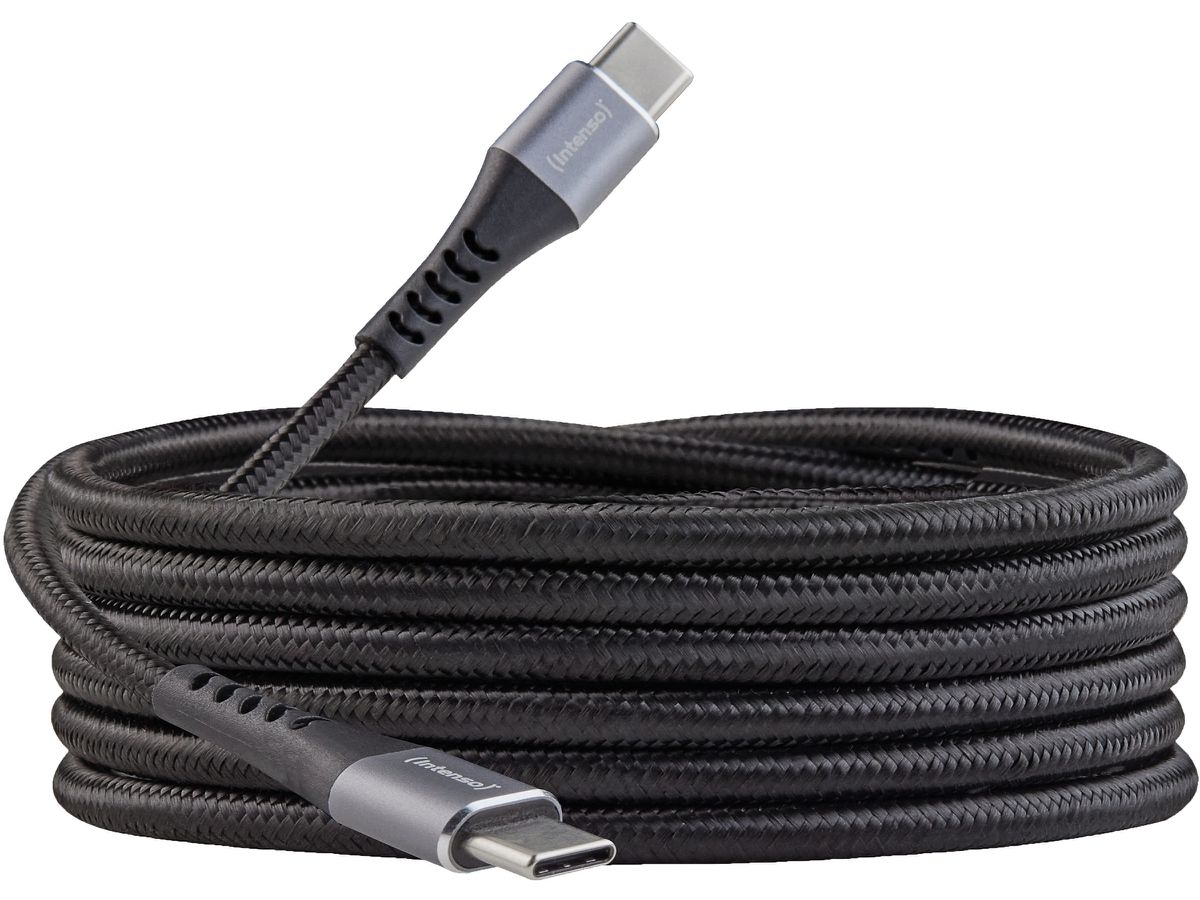 INTENSO Cable USB-C to USB C 7901000 1.5 m, Nylon black (4034303035977)