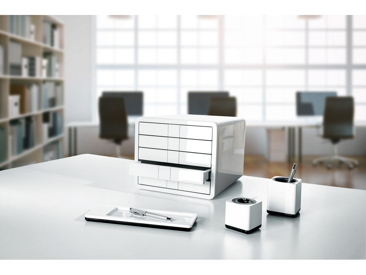 HAN Schubladenbox i-Box A4/C4 50.40 weiss 5 Fächer (4012473155107)