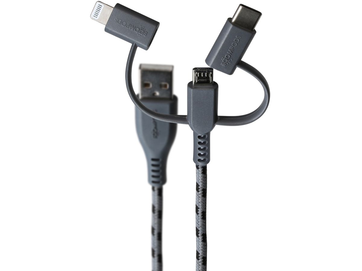 BOOMPODS Trio USB Cable TCTRGR graphite (5081304399033)