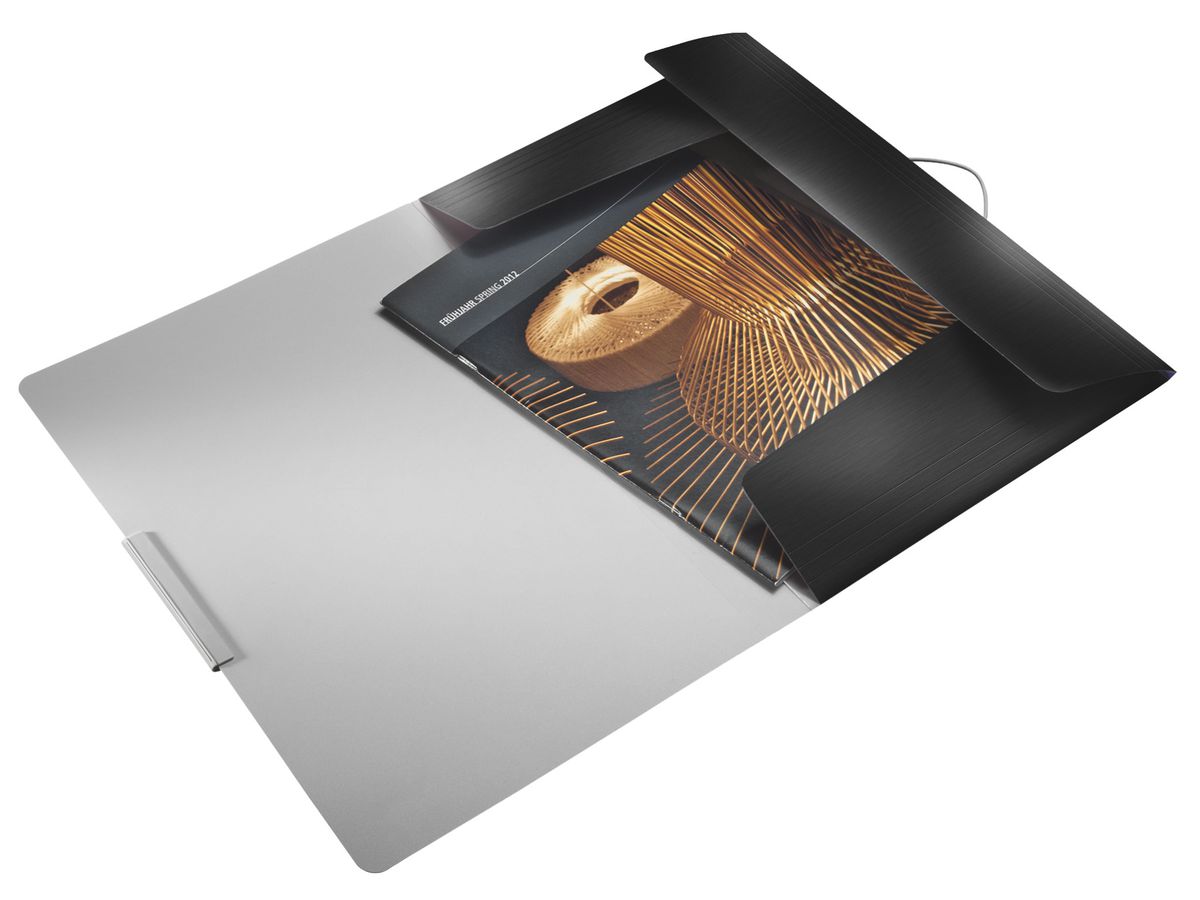 LEITZ Dossier archivio Style PP A4 39770094 raso nero 150 fogli (4002432108022)
