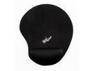 BÜROLINE Tapis de souris 230mmx205mm 392653 noir, avec protège poignet (7612532055378)