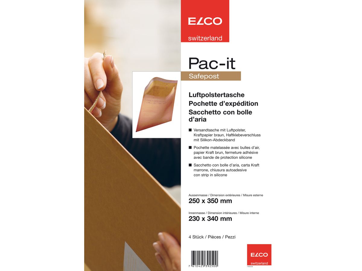ELCO Busta imbottita Safepost 74552.92 marrone 4 pezzi (7610425392500)